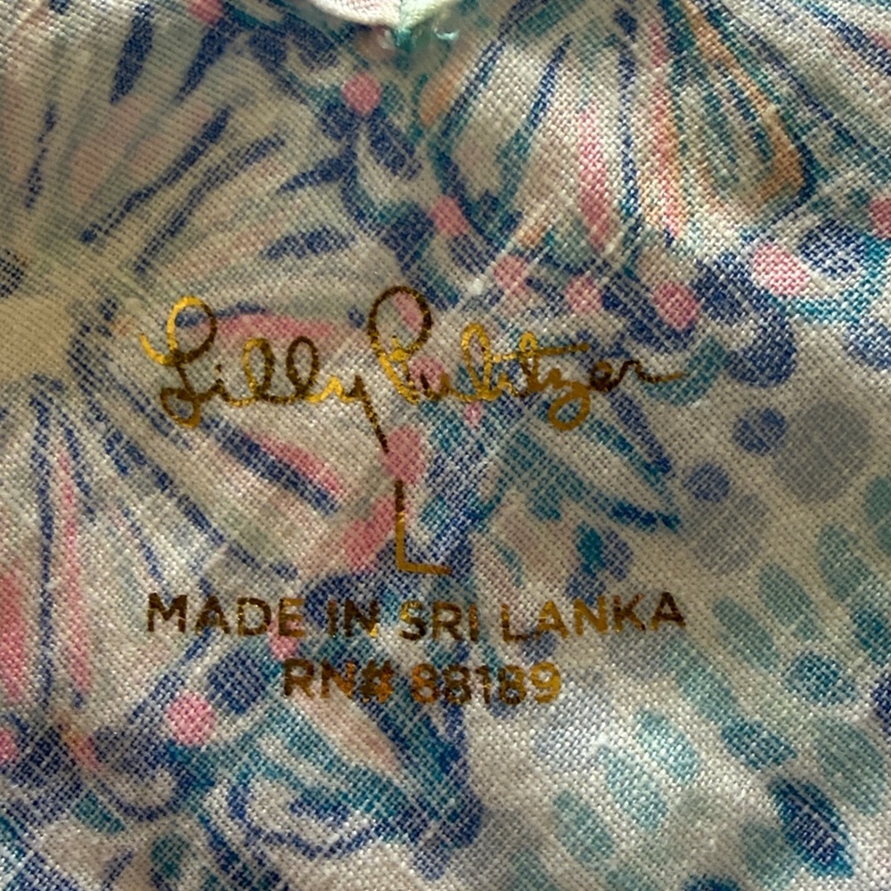 Lily Pulitzer Florin Linen Dress - Size Large - Picture 7 of 10